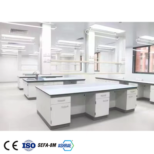Muebles de laboratorio comercial escolar Mesa de laboratorio comercial Banco de laboratorio de isla con gabinetes en la universidad - Product Image 4