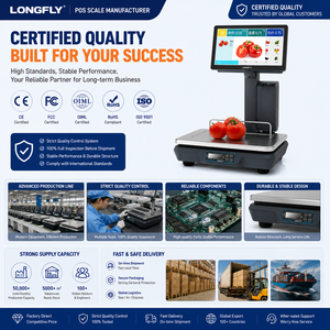 Balance de pesage POS <span class=keywords><strong>Longfly</strong></span> avec reconnaissance IA, caméra IA, imprimante thermique, processeur Intel Core-i5, 8 Go/128 Go, Wi-Fi/Bluetooth/USB - Product Image 5