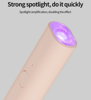 Lampe à ongles portable mini format stylo 3W sans fil pour le séchage du vernis gel UV
