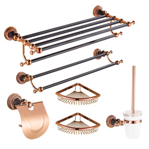 Set di Accessori per Bagno in Metallo Stile Moderno con Portasciugamani a Cinque Pezzi, <span class=keywords><strong>Porta</strong></span> <span class=keywords><strong>Spazzolino</strong></span> <span class=keywords><strong>e</strong></span> Altro - Product Image 2
