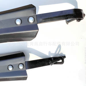 Guardabarros de bicicleta de plástico remachado, negro, delantero y trasero, para bicicletas de montaña, duradero - Product Image 4