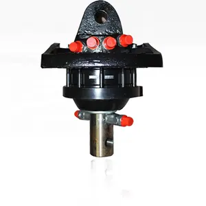 Rotador de brida hidráulica 3t rotación de 360 grados para accesorios de miniexcavadora pequeña