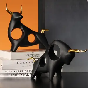 Скандинавская креативная имитация модели животных из смолы с отверстиями, скульптура носорогов, декор для гостиной и спальни, художественные фигурки животных
