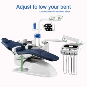 Kursi gigi Set lengkap kursi <span class=keywords><strong>Dental</strong></span> Foshan, peralatan perawatan gigi kualitas tinggi, klinik gigi listrik mewah, Set lengkap kursi <span class=keywords><strong>Dental</strong></span> - Product Image 2