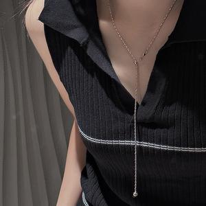 Collar con Colgante de Luna Súper Hada de Plata Pura S925, Diseño de Lujo, Cadena de Clavícula de Hada Ligera, Perla en Forma de Media Luna - Product Image 3