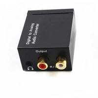 Adaptateur numérique SPDIF coaxial Toslink vers analogique stéréo L/R et 3,5 mm, convertisseur audio optique vers RCA avec câble à fibre optique pour PS3