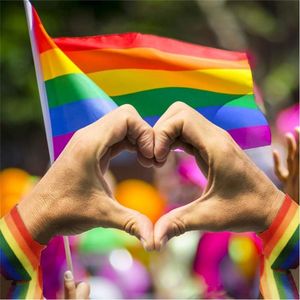 Love Wins Pride Products Durable Rainbow Car Flags Hand Banners Gafas <span class=keywords><strong>de</strong></span> sol Pins Hood Covers Camisetas Lanyards-Stylish Pennant - Product Image 5