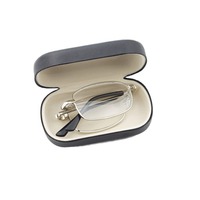 Étui pliable pour lunettes de lecture, boîte de rangement compacte pour accessoires et petits objets, anti-pression