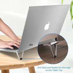 <b>Laptop</b> Aluminum Alloy Foldable Desktop <b>Stand</b> with Shield Design High Bracket - Product Image 3