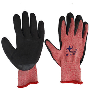 Guantes de espuma de látex Sberon, guantes de trabajo gruesos de nailon elástico de 13 agujas para reparación de máquinas, sitios de construcción, sumergidos en goma - Product Image 3