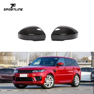 Kuru karbon Fiber ayna kapağı için Land Rover Range Rover Sport HSE dinamik spor 4-Door 2018-2020