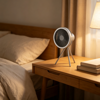 Ventilateur électrique multifonctionnel sur trépied haute puissance, nouvelle fonction d'éclairage portable et de charge pour la maison, le camping en extérieur