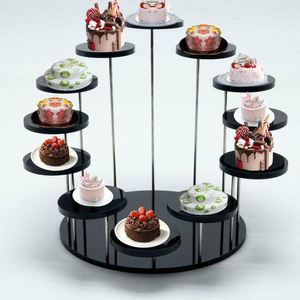 Soporte de exhibición de anillos acrílicos S273 al por mayor, soportes redondos y cuadrados para pasteles y dulces - Product Image 6