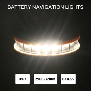 Thiết kế nổi IP67 tất cả các vòng đèn 360 độ LED có thể tháo rời ca nô Kayak xách tay pin Navigation ánh sáng - Product Image 3