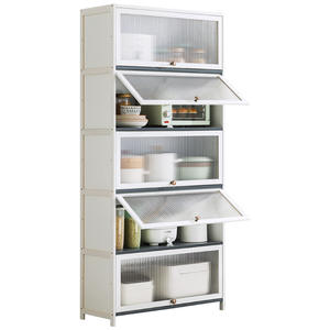 전자레인지 옷장 및 거실용 주방 선반 보관함 방진 5 단 금속 수납장 사용 - Product Image 5