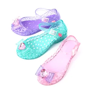 Hot Sell Konmeibear Beautiful Kids Shoes Cheap For Kids Jelly Kids Jelly Sandal For Girl