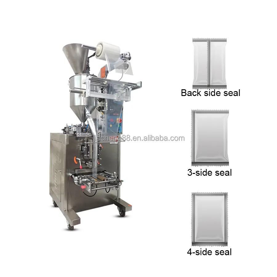Flat bag Packaging Packing Machine with 3 & 4 side sealed for powder sauce liquid granules