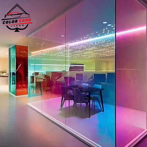Chamäleon selbst klebende Dekoration Dichroic Rot Blau Holo graphic Rainbow Shopping Mall Handels büro Glasfenster Tönung Film - Product Image 4