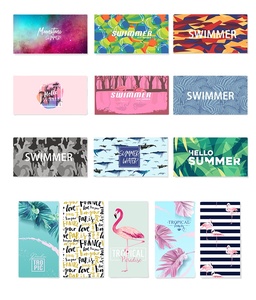 <span class=keywords><strong>Toalla</strong></span> de Playa Antimicrobiana de Microfibra Comprimida Tropical Estampada al por Mayor, de Secado Rápido y sin Arena, para Piscina y Natación, 75x150CM, 140x70CM - Product Image 3