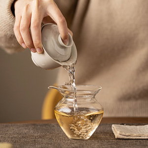 Guanlan Wood Ash Gaiwan <b>Teacup</b> Porcelain Round With Lid For Kung Fu Tea Brewing Home Use - Product Image 4
