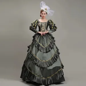 Medieval Renaissance 18th Century Costume Women Gothic Victorian Dress Historical Period Ball Gown Reenactment Theater Clothing