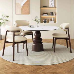 Silla <span class=keywords><strong>de</strong></span> comedor moderna <span class=keywords><strong>de</strong></span> lino <span class=keywords><strong>de</strong></span> madera maciza con tapicería <span class=keywords><strong>de</strong></span> tela para el hogar o el hotel/Villa directamente <span class=keywords><strong>de</strong></span> fábrica - Product Image 3