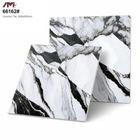Carrelage en porcelaine antidérapant effet marbre poli et émaillé 600x600mm, économique, pour salon et chambre, vente directe d'usine