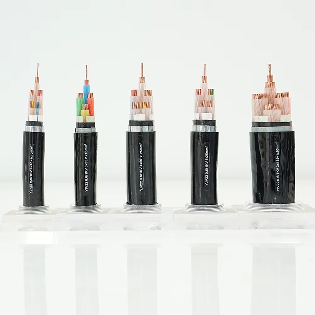Copper Conductor Power Cable XLPE Insulated and Sheathed 0.6kV for Construction Mining Railway Industrial Applications