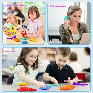 New Designs 6 Pcs Soft Silicone Round Magnetic Sensory Stone <b>Fidget</b> <b>Toy</b> for Kids Adults with ADHD SPD Biting Anxiety Relief - Product Image 5