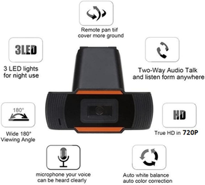 Vente d'usine 720P HD USB caméra Web Webcam <span class=keywords><strong>enregistrement</strong></span> vidéo avec microphone pour PC portable <span class=keywords><strong>de</strong></span> bureau - Product Image 3