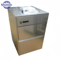 Machine à glaçons cubiques sous comptoir pour café, en acier inoxydable, automatique, haute sécurité, machine à glaçons gourmet