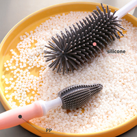 Silikon Baby flasche Nippel Stroh bürste Set Upgrade Gummi Reinigung Waschmaschine Kit für Säugling Schnuller Zitzen Düse