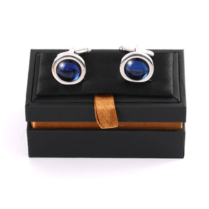 Custom Logo <strong>Mens</strong> One Pair Double Pair Luxury Studs Cufflink Display <strong>Box</strong> - Product Image 4