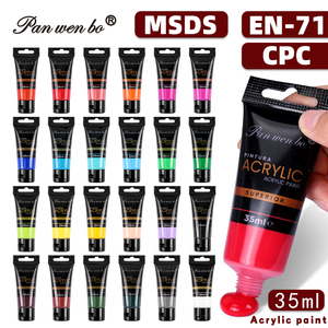 ชุดสีอะคริลิคสำหรับศิลปิน 24 สี ขนาด 35 มล. สีอะคริลิคสำหรับวาดภาพระดับมืออาชีพ สำหรับกระดาษ ผ้าใบ ไม้ เซรามิก และหิน - Product Image 1