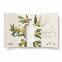 Boîte en carton blanc à fermeture magnétique, rigide, avec fenêtre, pour présentation de parfums et d'aromathérapie