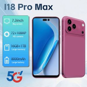 Nuevo Teléfono Original 2026 I18 Pro Max 5G Smartphone 16GB+1TB Pantalla <span class=keywords><strong>de</strong></span> 7.3 Pulgadas con Frecuencia <span class=keywords><strong>de</strong></span> Actualización, Mejor Cámara, Gran Memoria - Product Image 1