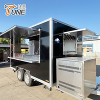Carrito de Comida de Alta Calidad, Remolque Móvil para Venta Ambulante, Remolque de Concesión Totalmente Equipado para Helados y Comida Rápida