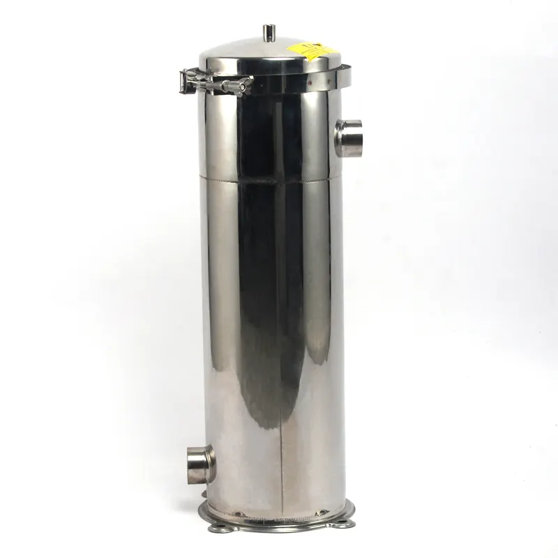 single bag stainless steel cartridge water ss316 tank filter housing