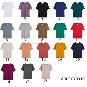 T-shirt da uomo personalizzata 100% <span class=keywords><strong>cotone</strong></span> di alta qualità, vestibilità ampia, <span class=keywords><strong>tinta</strong></span> <span class=keywords><strong>unita</strong></span>, extra large, estiva, adatta anche per unisex - Product Image 3