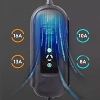 Chargeur de voiture électrique de niveau 2 8a 10a 13a 250v 3kw Type 2 Type 1 EV avec prise UK