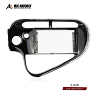 Kit Bingkai DVD Mobil 9 inci Toyota Prius c 2018, Panel Pemutar, Penutup Dasbor, Bingkai Kontrol Tengah Mobil Modern