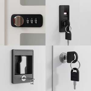 <span class=keywords><strong>Armoire</strong></span> en acier métallique imprimé avec porte coulissante et miroir, deux portes, rangement de vêtements pour chambre à coucher, <span class=keywords><strong>armoire</strong></span>, design personnalisable - Product Image 3