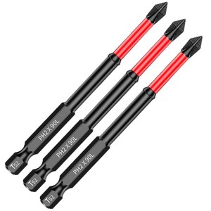 Guest Quality PH2 Impact Screwdriver Bit 90mm S2 Steel Magnetic Anti Slip For Industrial Use - Product Image 4