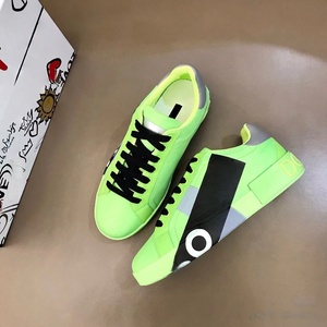 Chaussures de sport décontractées de luxe en cuir blanc pour hommes et femmes, baskets de course de créateur, chaussures épaisses de haute qualité, vente en gros - Product Image 2