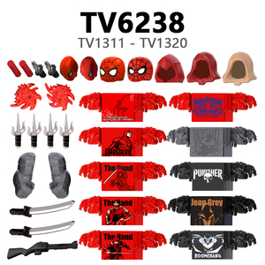 TV6237 TV6238 ซูเปอร์ฮีโร่ ดิ พานิชเชอร์ มิสเตอร์ เนกาทีฟ สกอร์เปี้ยน ทอมบ์สโตน บูมเมอแรง เดอะแฮนด์ จีน เกรย์ แดร์เดวิล บล็อกตัวต่อ ของเล่นเด็ก - Product Image 4