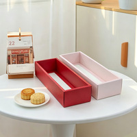 Nouvelle Boîte à Gâteau Rectangulaire Tendance avec Fenêtre, Contenant à Pâtisserie Clair à Emporter, Emballage de Boulangerie Personnalisable en Usine