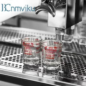 BCnmviku Customizable 45ml Round Shot Glass For Tequila Vodka Whisky Coffee Espresso Personalized Logo Drinking Glasses