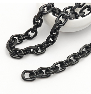 Collar de Cadena de Eslabones en Forma de O de Aluminio con Acabado en Plata Oxidada y Dorado, Resistente al Deslustre - Product Image 1