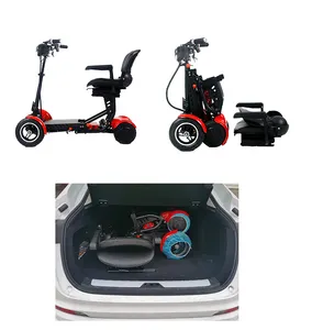 Combinación perfecta de seguridad, comodidad y ajuste, scooter eléctrico compacto de 4 ruedas para adultos