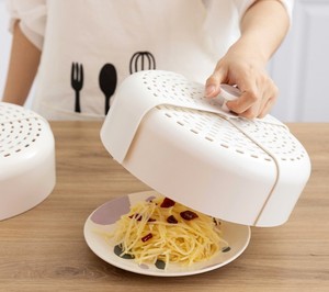 Couvertures alimentaires pliables en maille <span class=keywords><strong>plastique</strong></span> réutilisable pour pique-nique en plein air pour empêcher les mouches d'entrer, les insectes et les moustiques - Product Image 4
